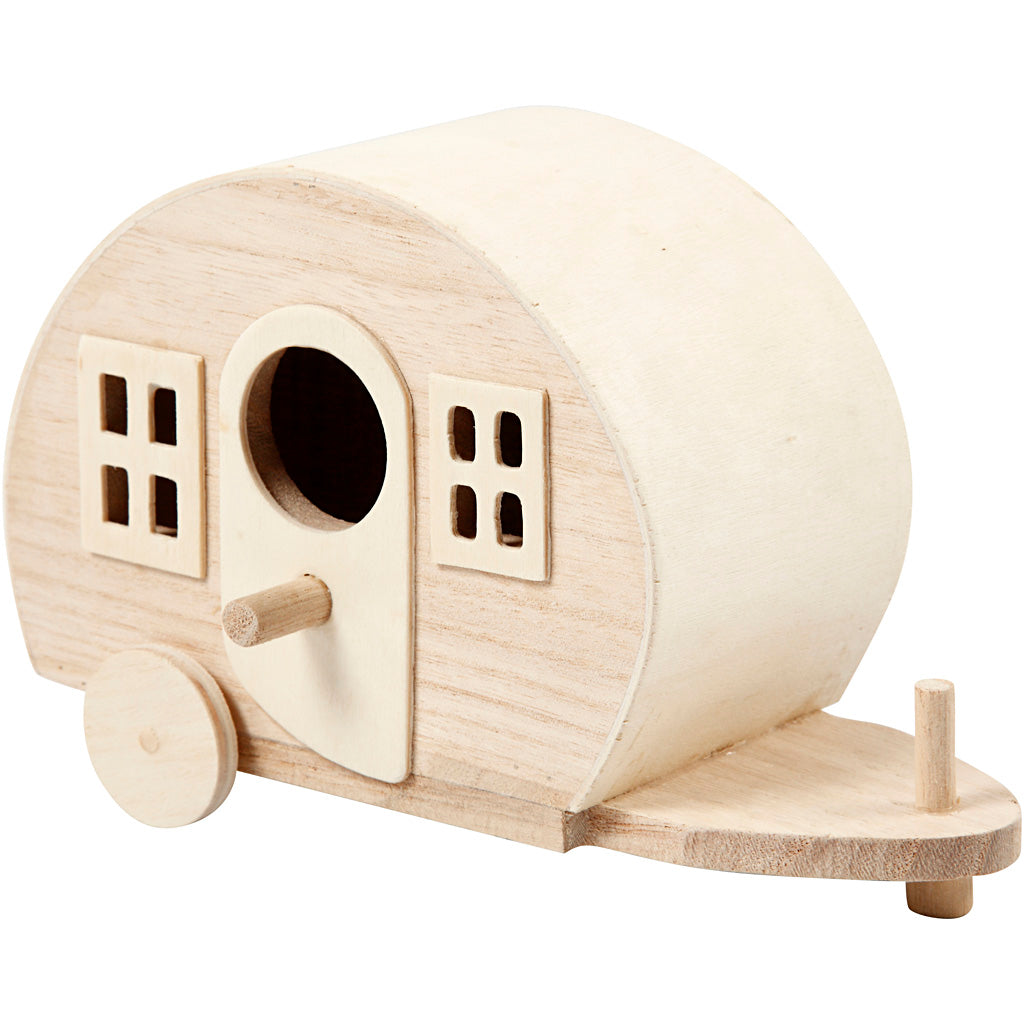 Houten Caravan Versieren