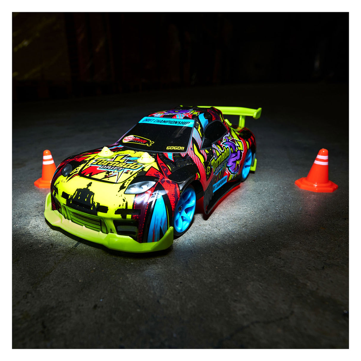 Dickie rc bestuurbare auto tornado drift rtr