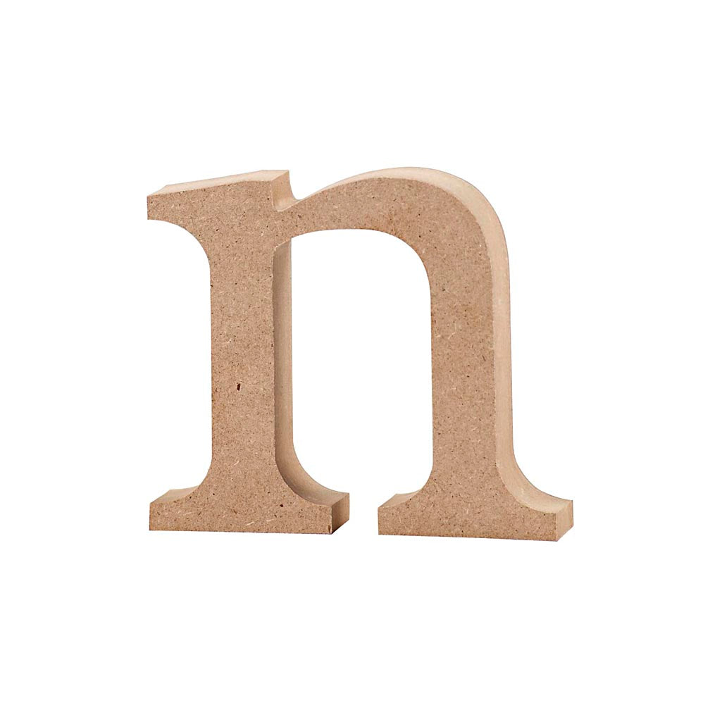 Creativ bedrijfsletter, n, h: 8 cm, dikte 2 cm, 1 stuk