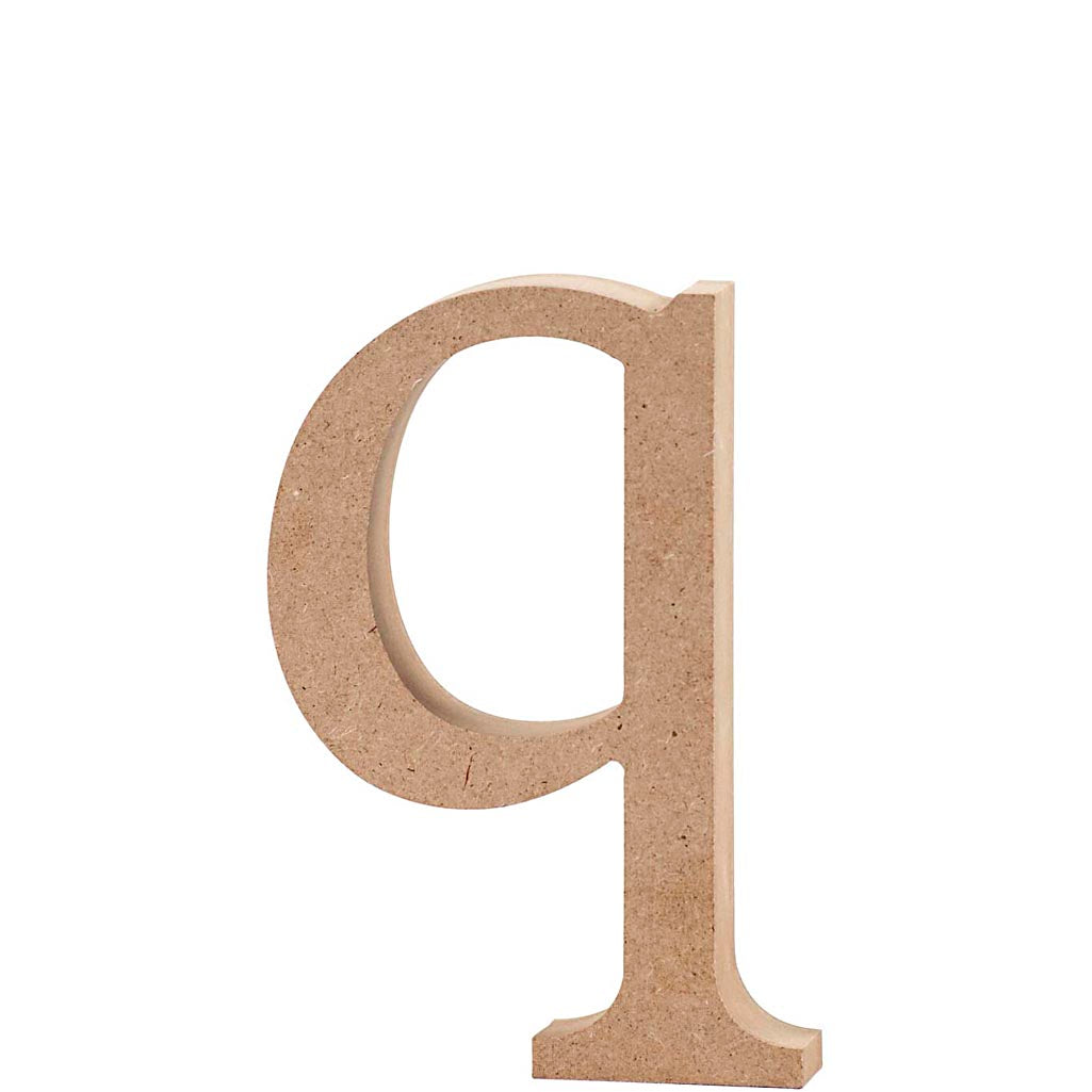 Creative bedrijfsletter, q, h: 12,2 cm, dikte 2 cm, 1 stuk