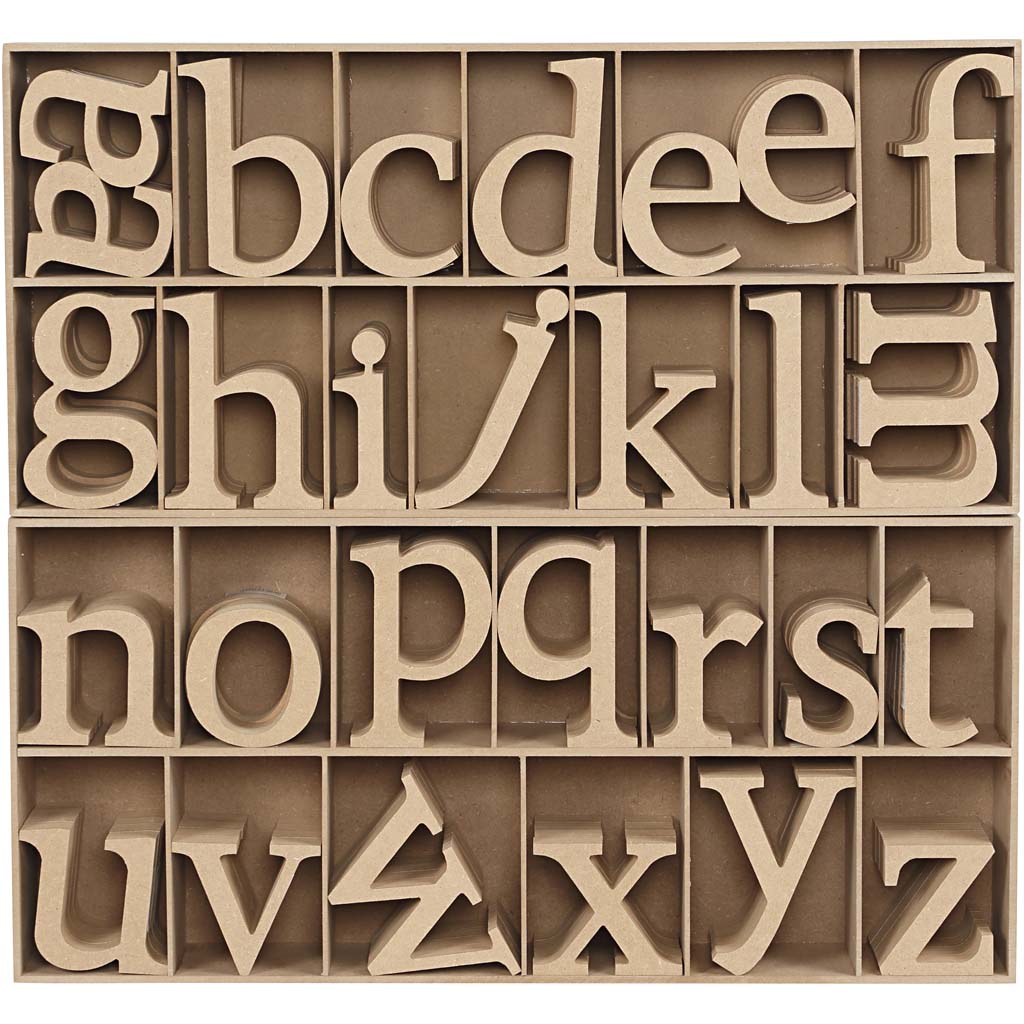 Creativ bedrijfsbrief, h: 8 cm, dikte 2 cm, 112 stuk 1 doos