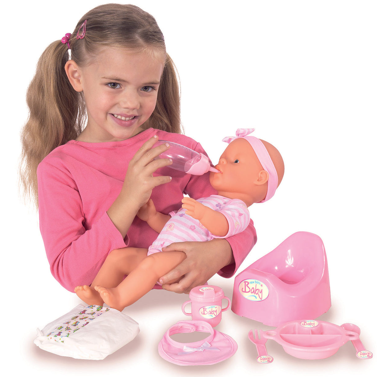 New born baby drink- en plaspop, 8dlg.