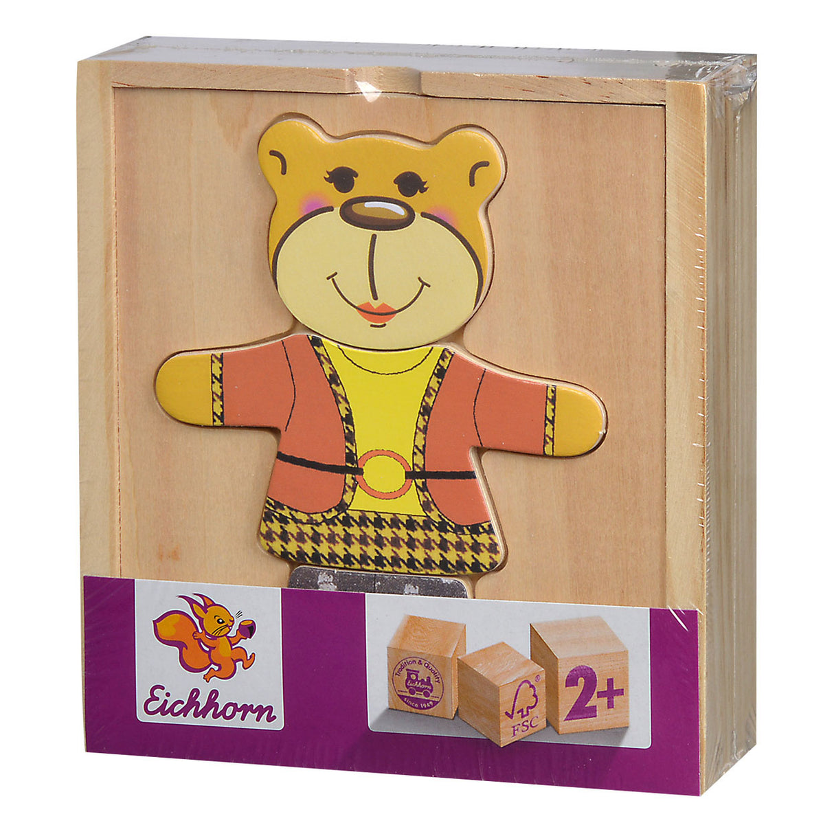 Eichhorn Houten Puzzel Beer 20 stuks