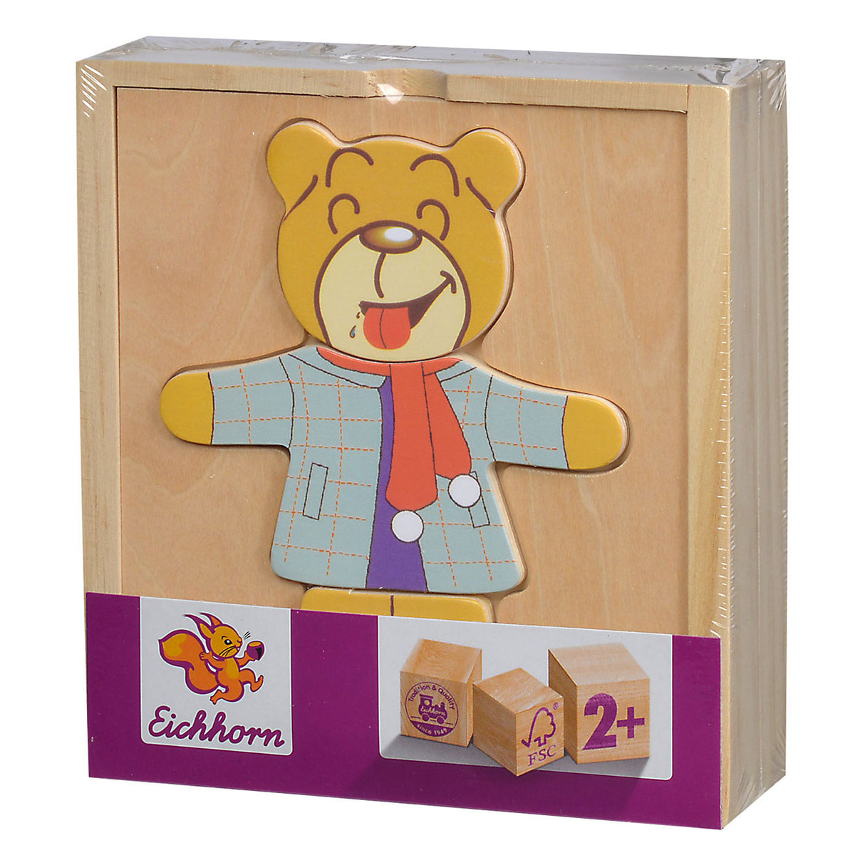 Eichhorn Houten Puzzel Beer 20 stuks