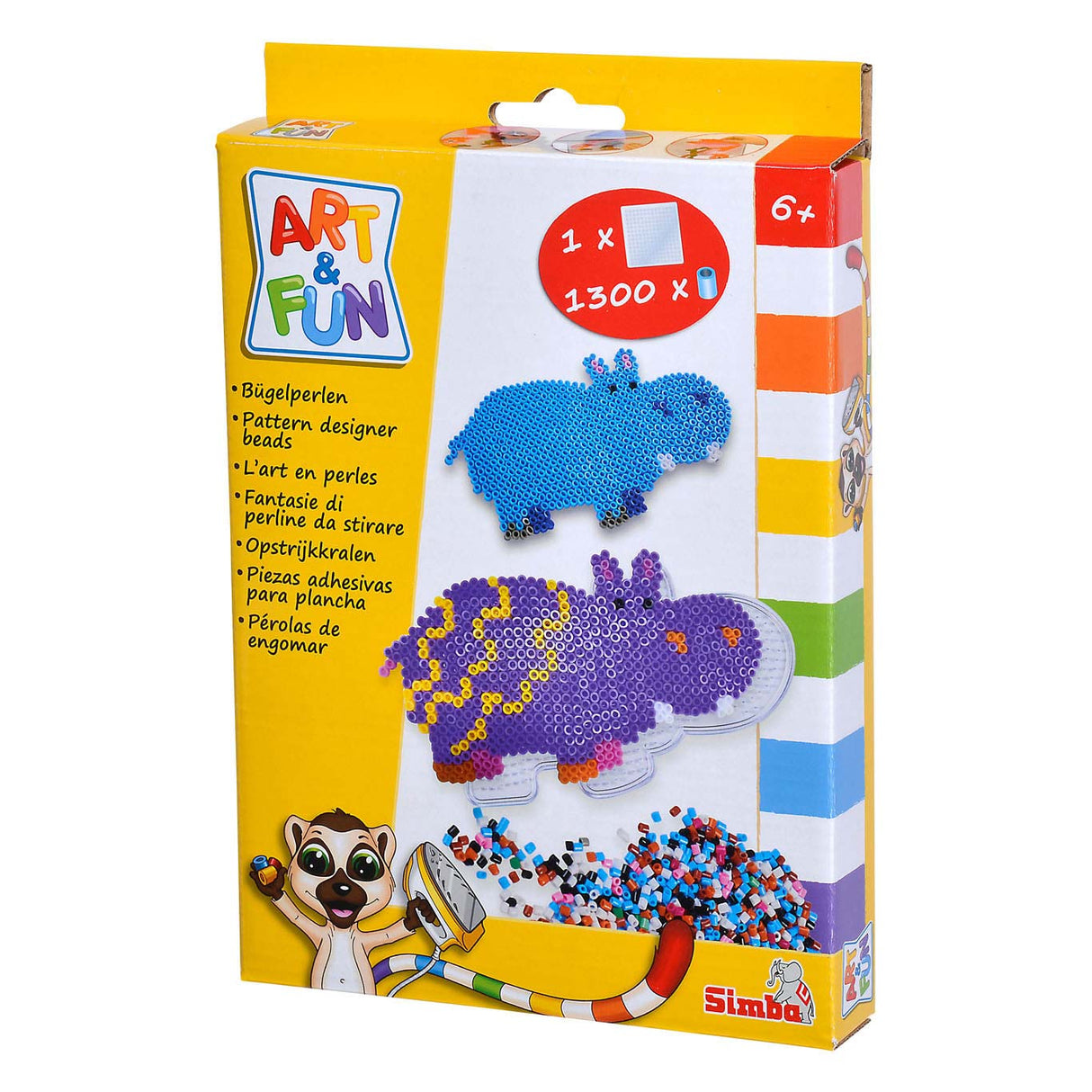 Simba art fun strijkkralen dieren set