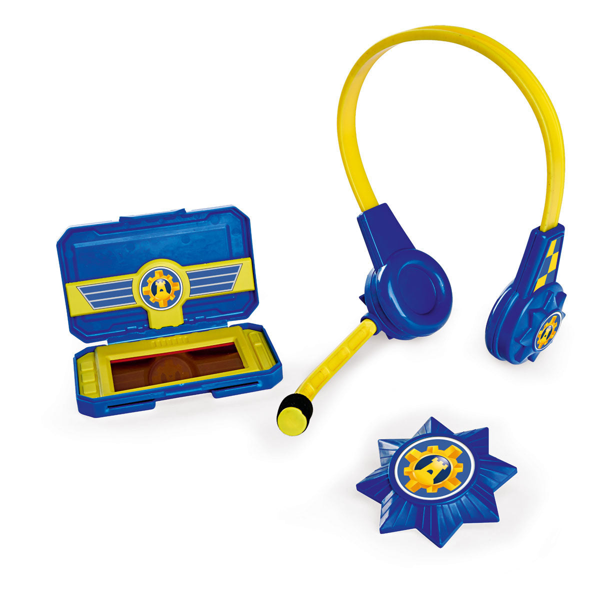 Simba politie headset en smartphone