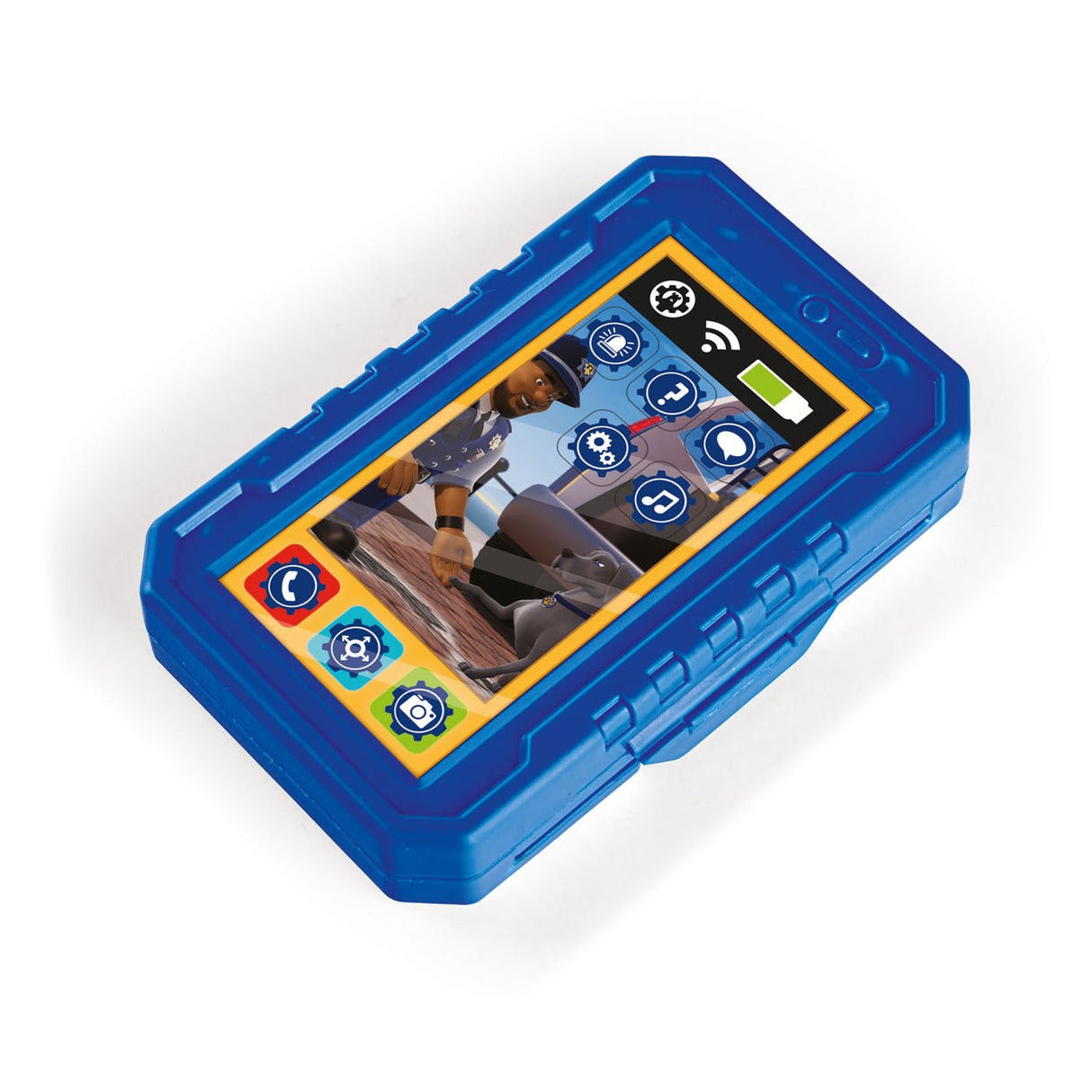 Simba politie headset en smartphone