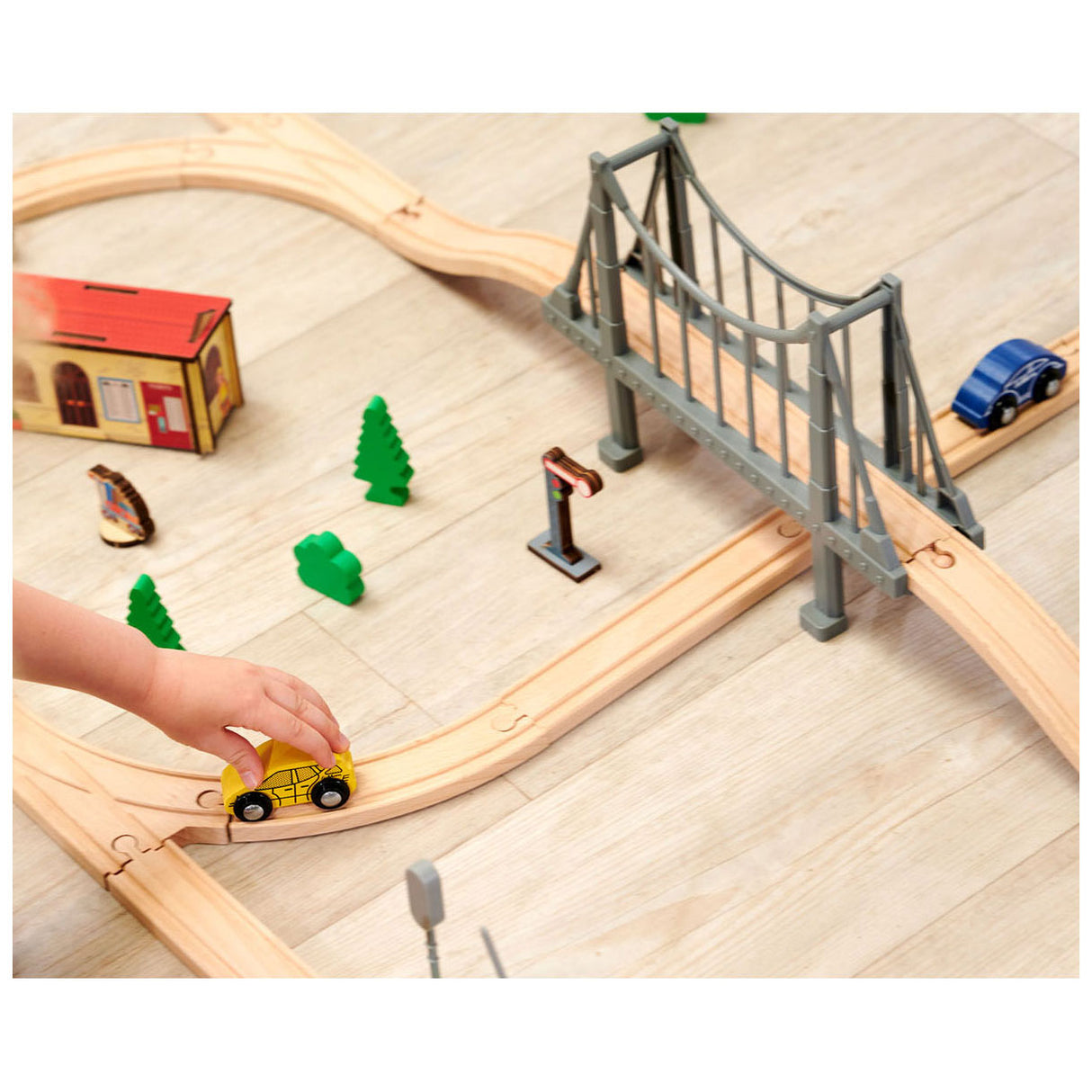 Eichhorn Treinbaan met Brug Speelset, 55dlg.