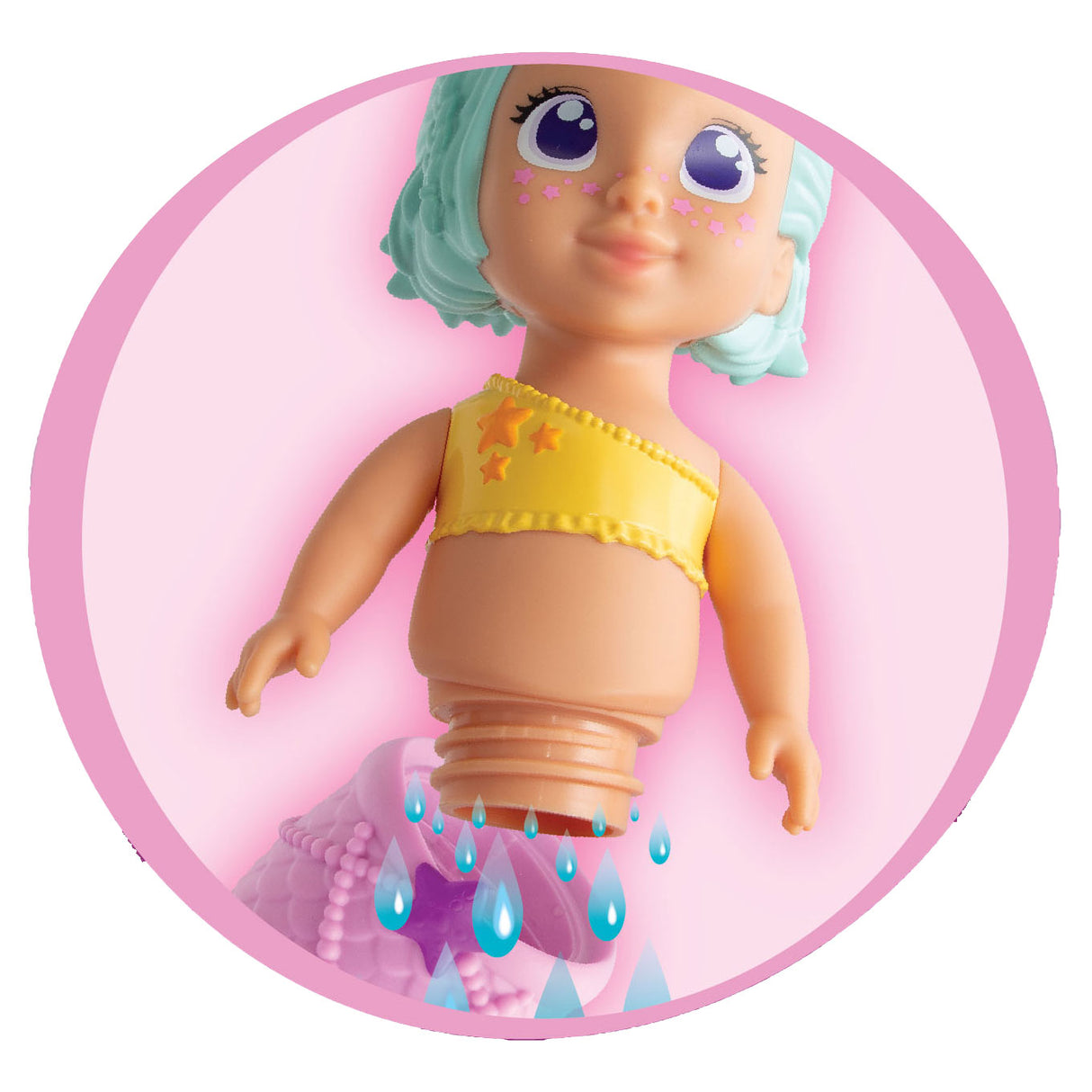 New Born Baby Zeemeermin Badpop