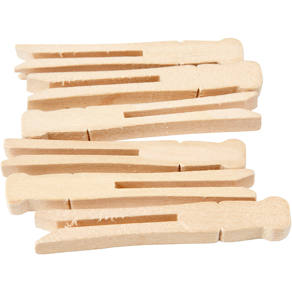Creativ company wasknijpers, l: 9,5 cm, b: 1,4 cm, 100 stuk 1 doos