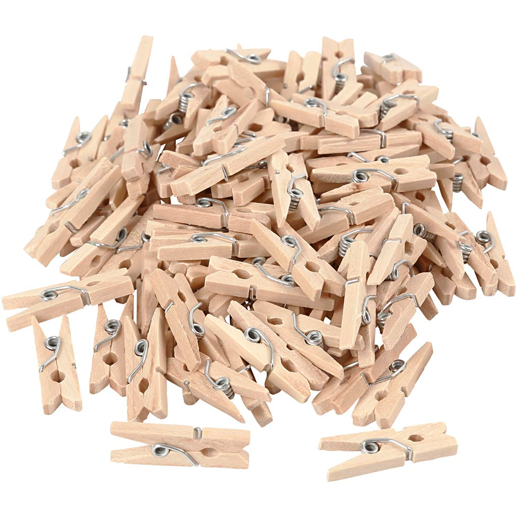 Creativ company wasknijpers, l: 25 mm, b: 3 mm, 100 stuk 1 doos