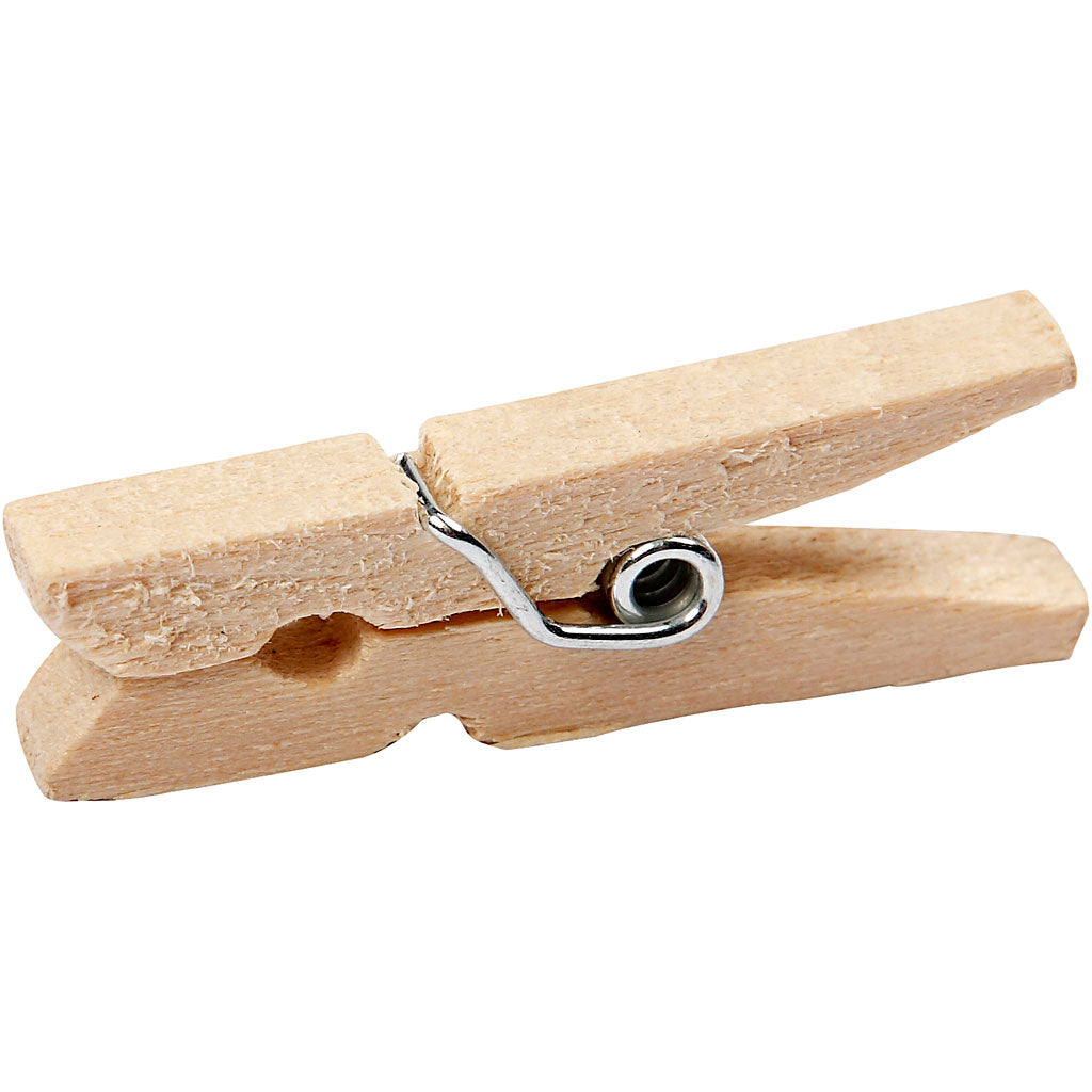 Creativ company wasknijpers, l: 30 mm, b: 3 mm, 30 stuk 1 doos