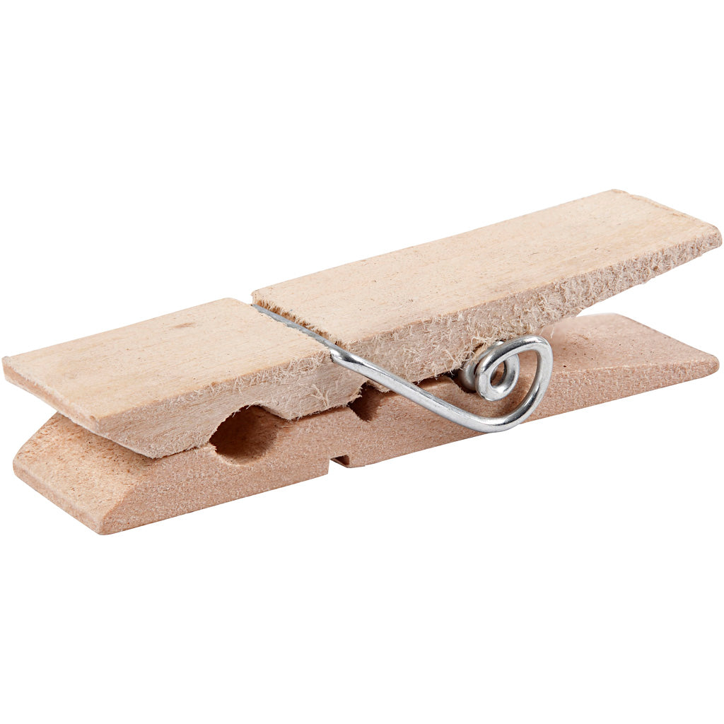 Houten Wasknijpers 7cm, 10st.