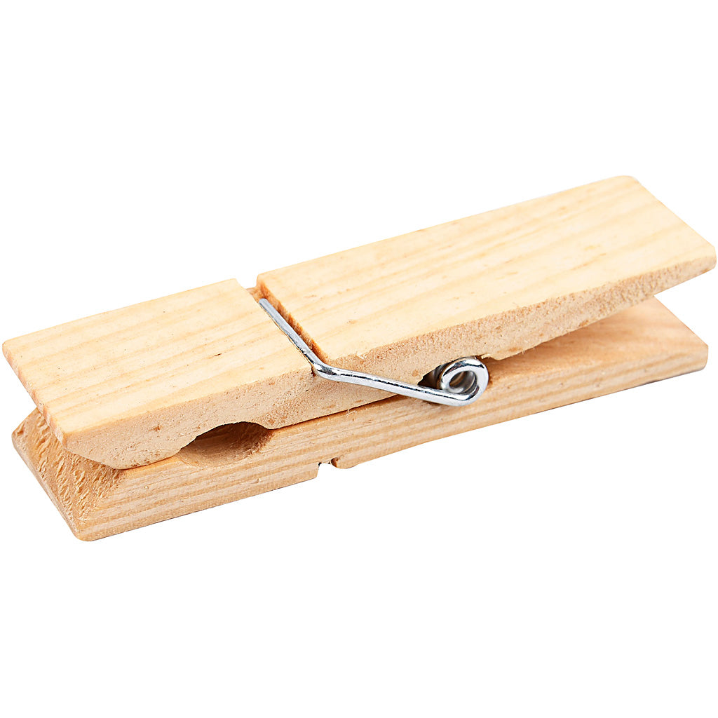 Creativ company wasknijpers, l: 7,2 cm, b: 2 cm, 4 stuk 1 doos