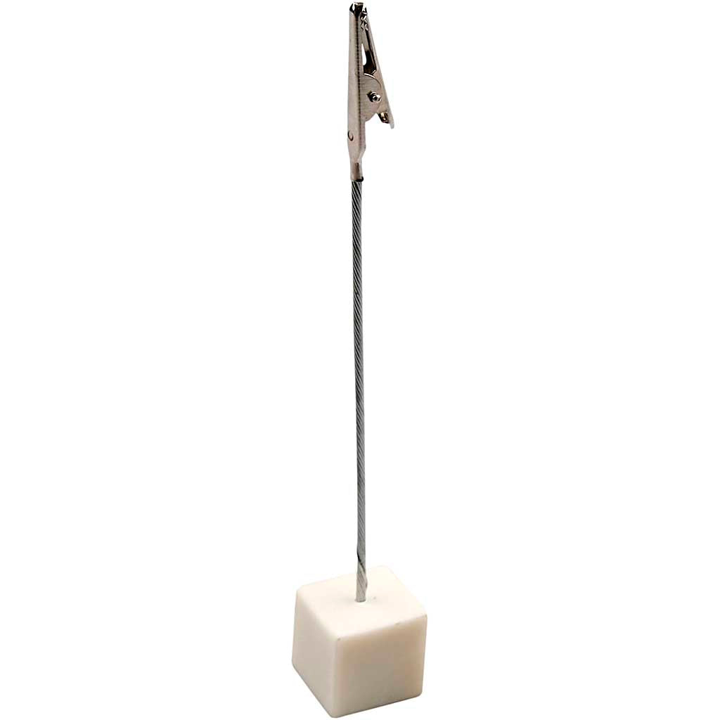 Creativ company alligator clip op voet, h: 15 cm, afm 2x2x2 cm, 5 stuk 1 doos