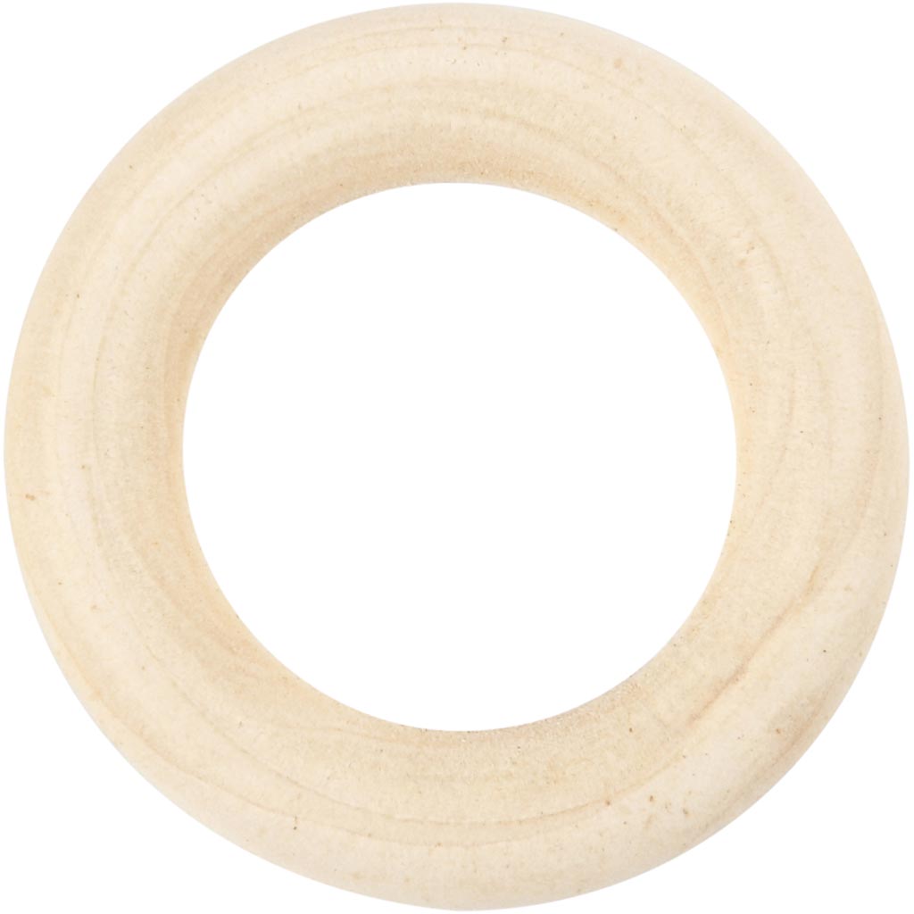 Creativ company ring hout, d 35 mm, 8 stuk 1 doos