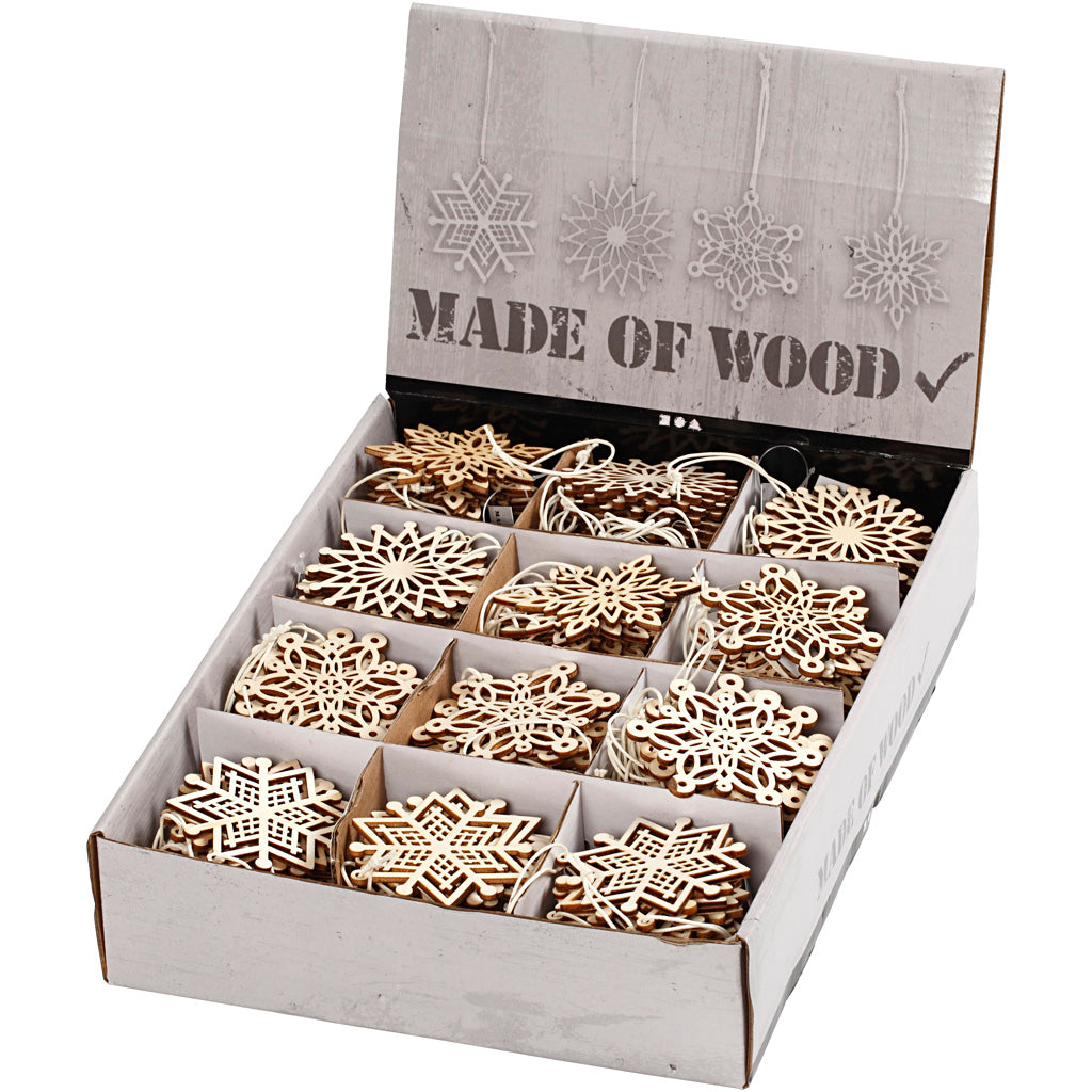 Creativ company ornamenten, d 7 cm, dikte 0,3 cm, 200 stuk 1 doos
