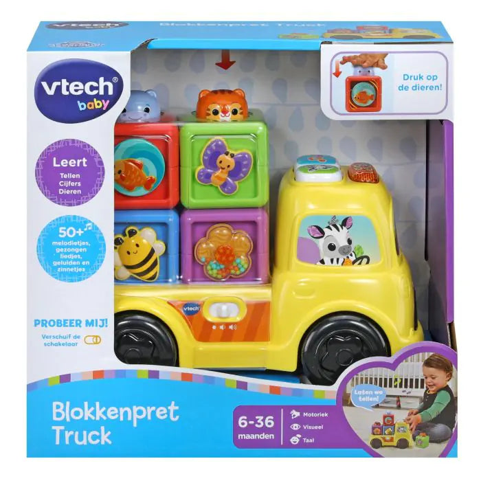 Vtech baby blokkenpret truck met 50 melodietjes