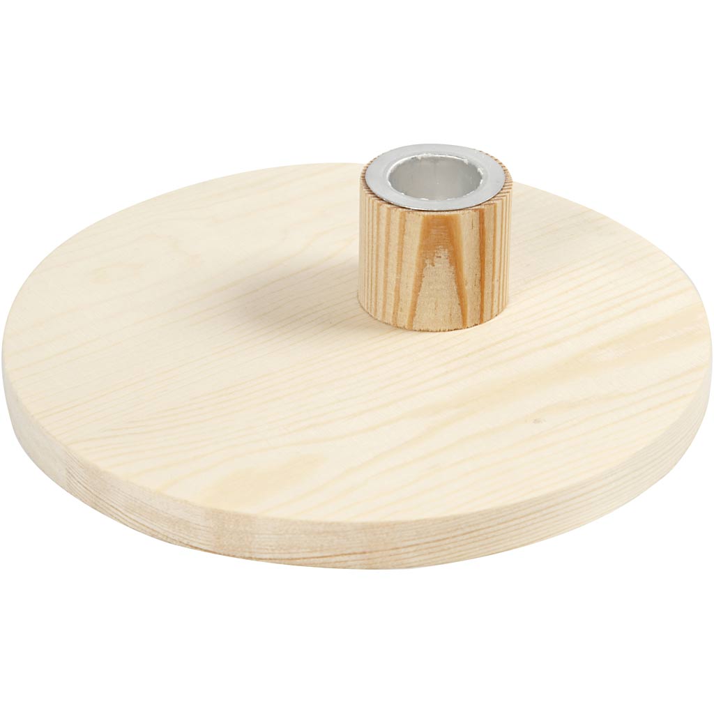 Creativ company kandelaar, h: 4 cm, d 16 cm, 1 stuk
