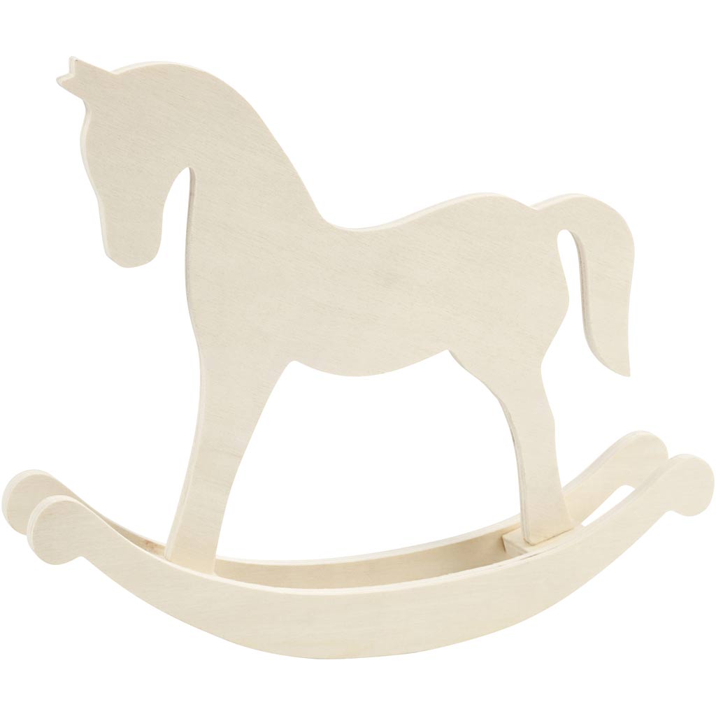 Creatief bedrijf hobbelpaard, h: 24 cm, d: 5 cm, b: 30 cm, 1 stuk