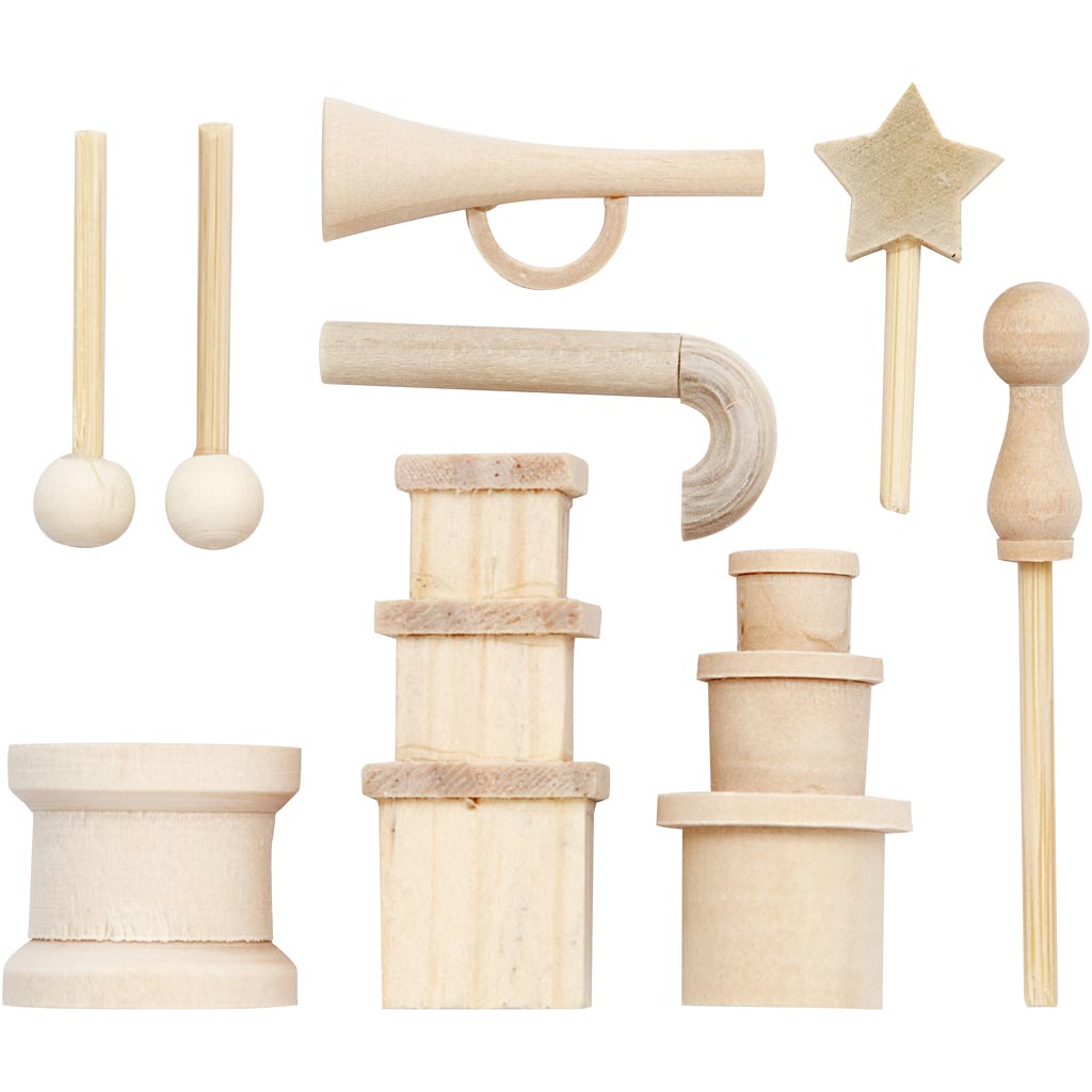 Creativ company kleine accessoires, l: 2-5,5 cm, 1 doos