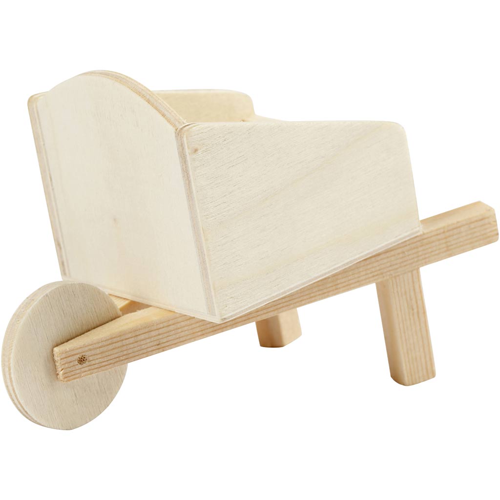 Creativ company houten mini kruiwagen