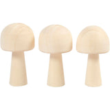 Creativ company paddestoel, h: 5,2 cm, d 2,9 cm, 3 stuk 1 doos