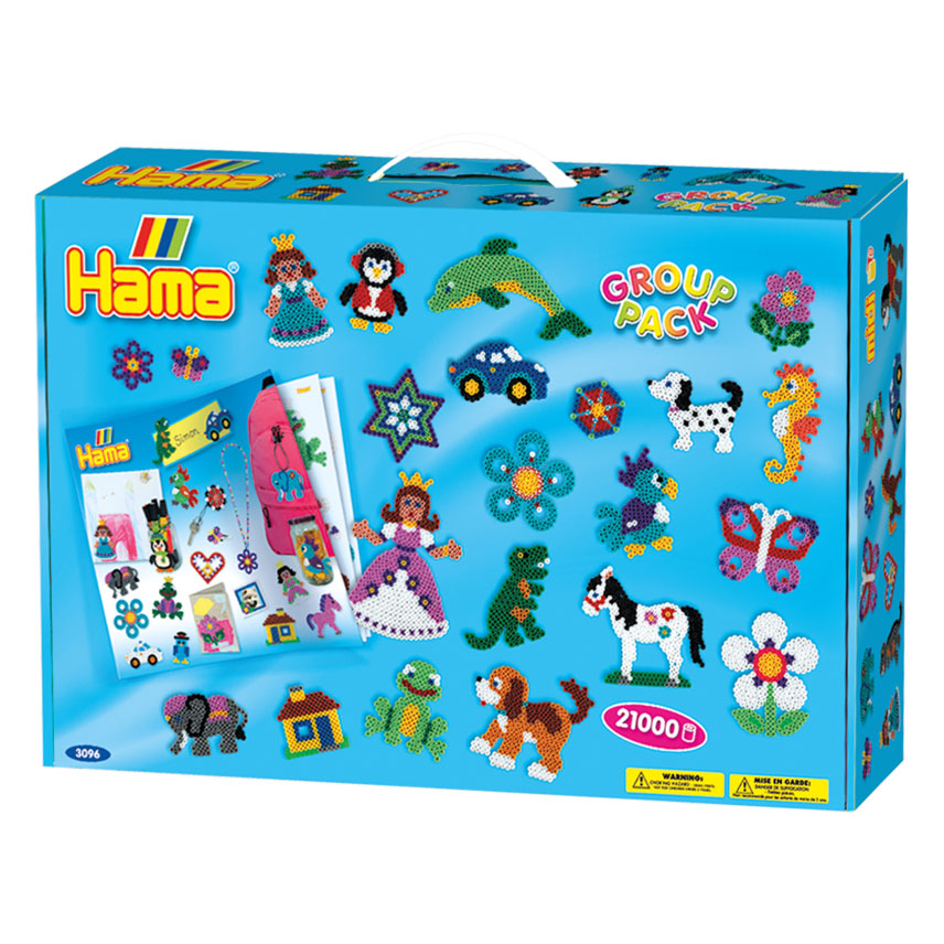 Hama strijkkralenset in koffer, 21.000st.