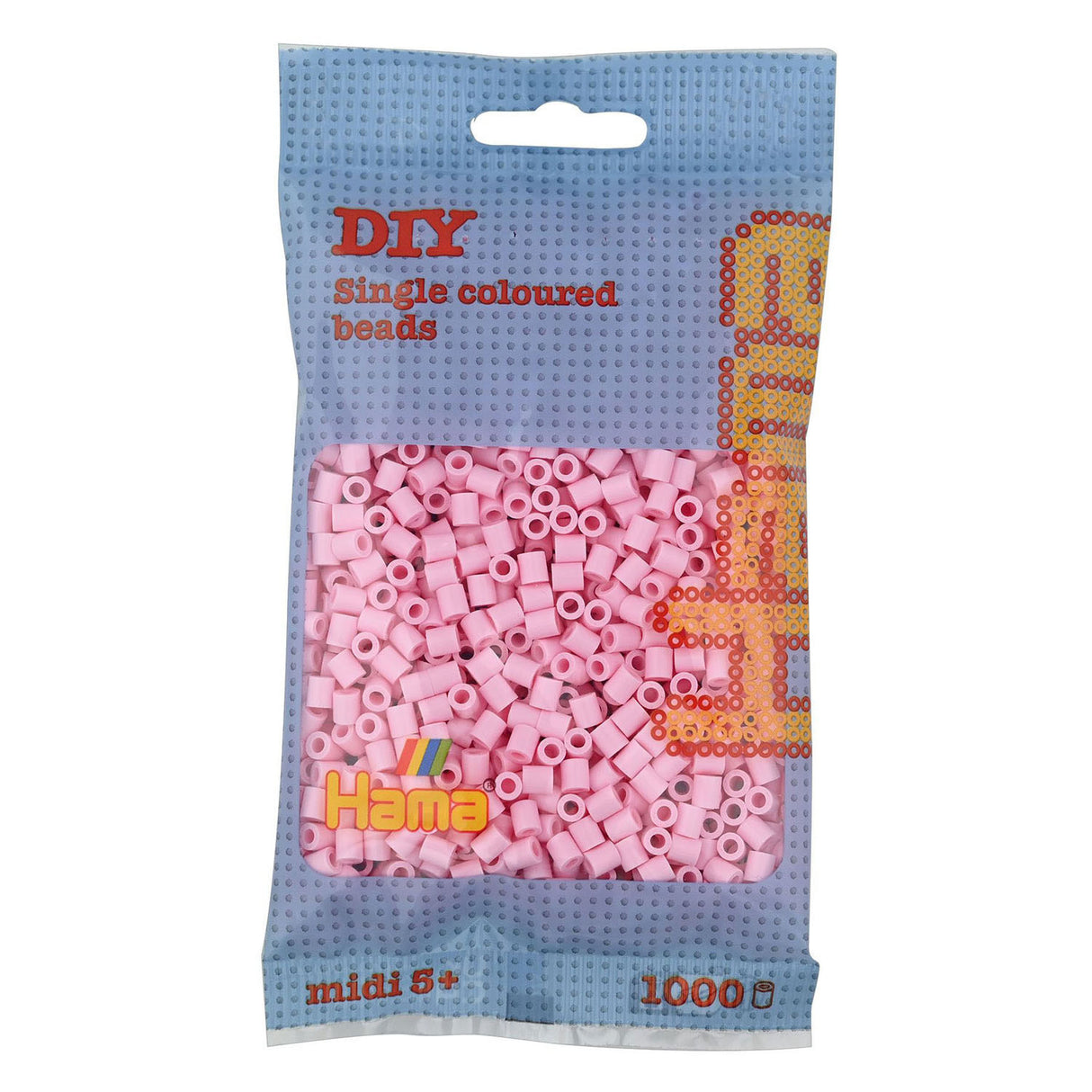 Hama strijkkralen - pastel roze (95), 1000st.