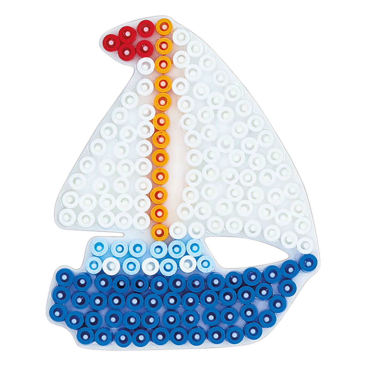 Hama strijkkralenbordje - zeilboot