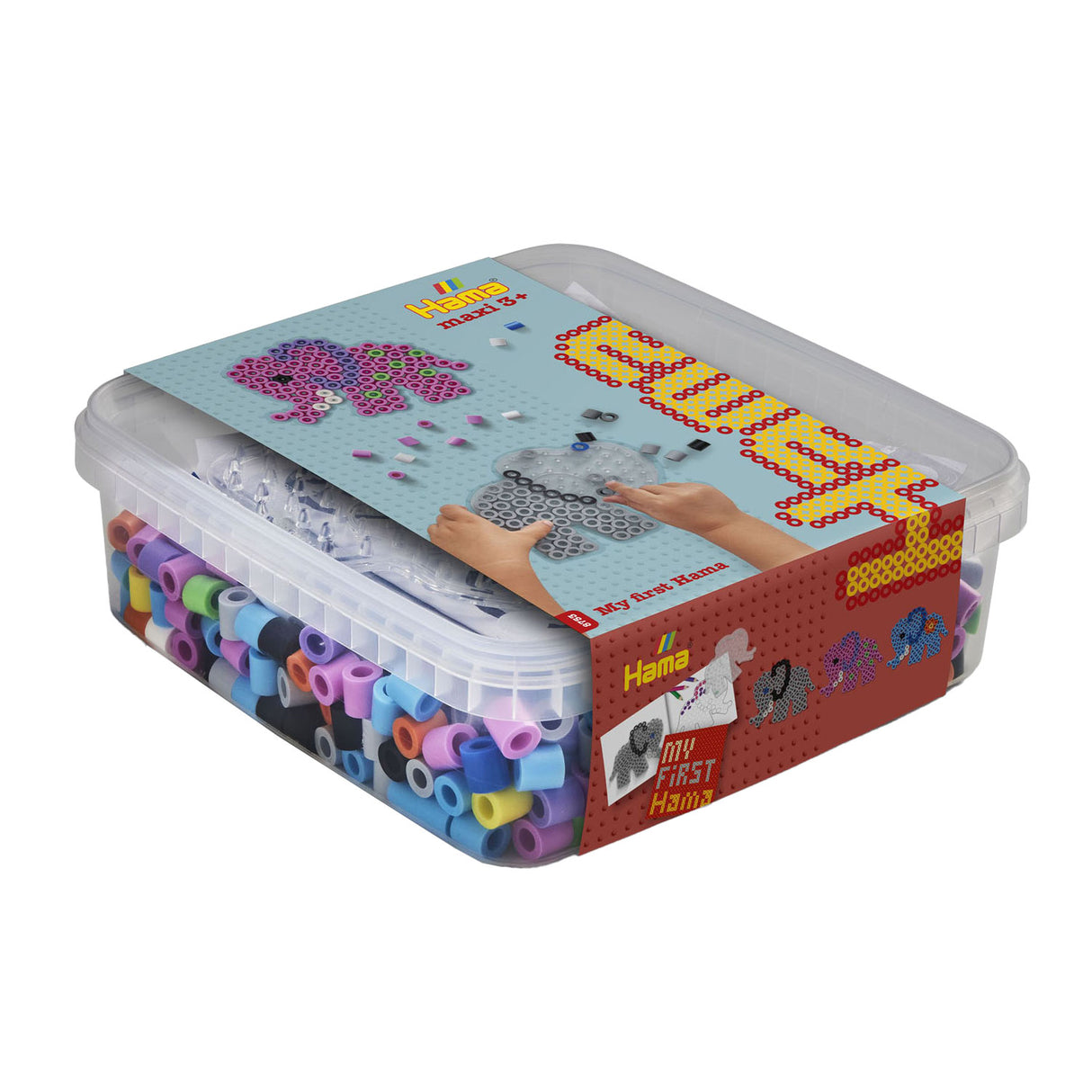 Hama strijkkralenset maxi in box - olifant