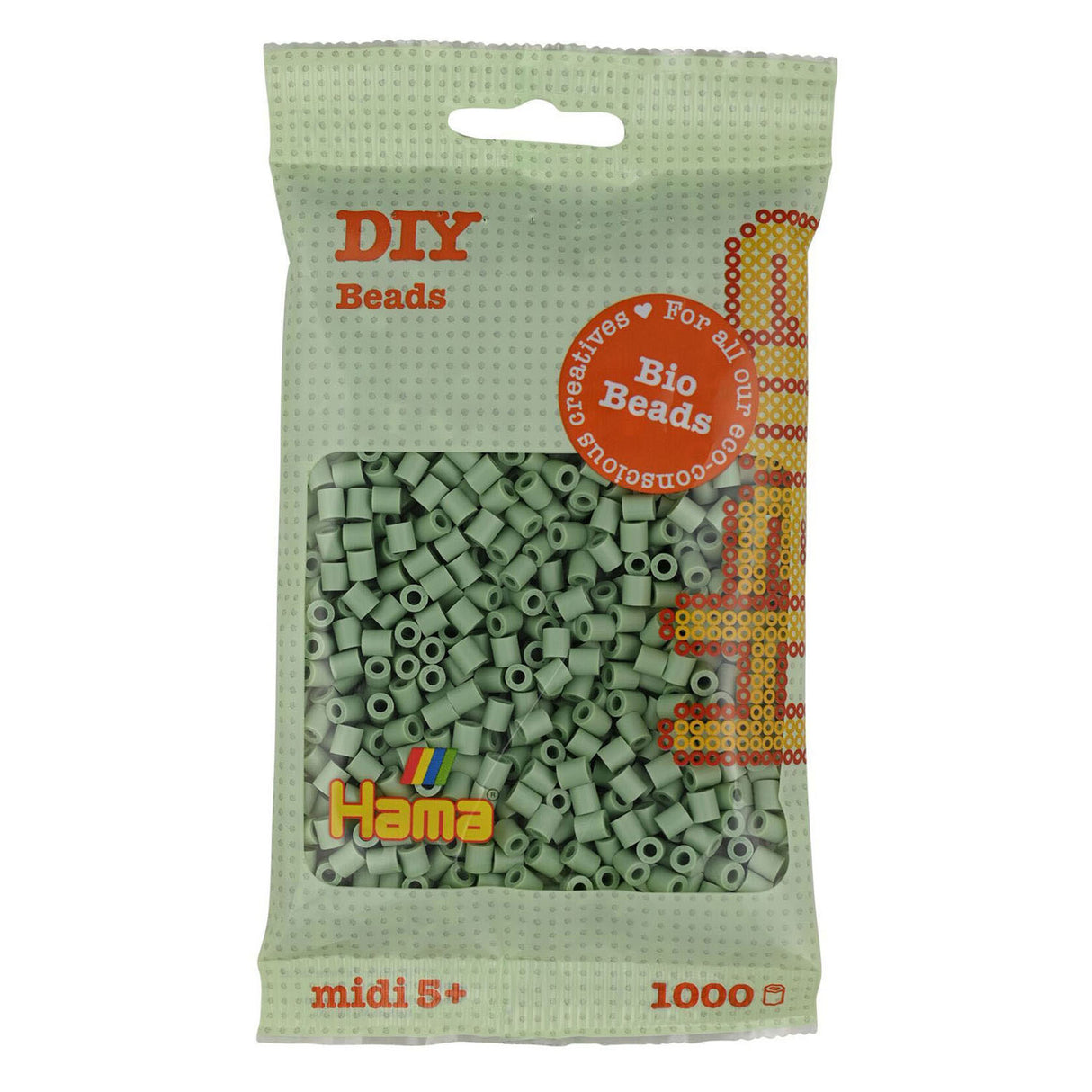 Hama bio strijkkralen - eucalyptus (101), 1000st.