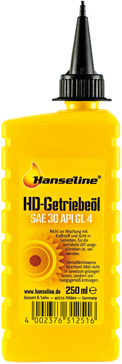 Hanseline hd transmissie-olie sae 30 hd-gear oil sae 30 250 ml