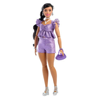 Barbie fashion deluxe style purple shorts