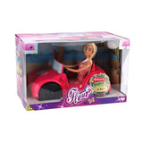 Fleur auto met pop