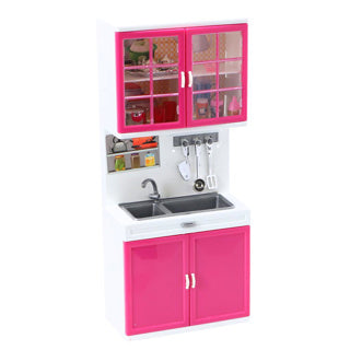 Fleur keuken speelset gootsteen met keukenkastjes