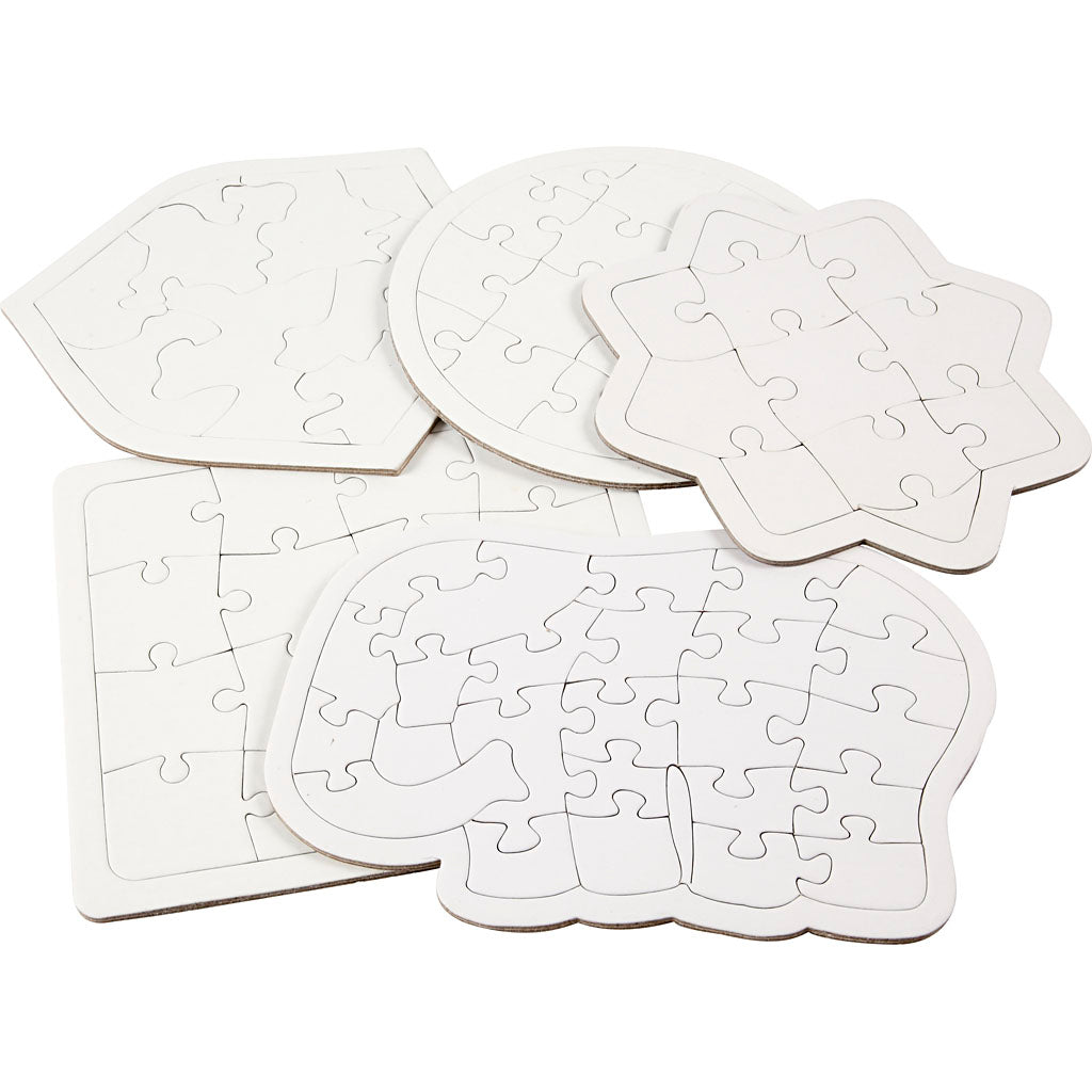 Creativ company puzzel, afm 17-21 cm, wit, 10 stuk 1 doos