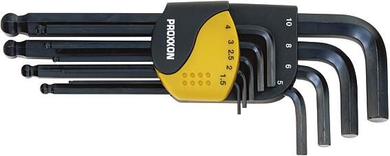 Proxxon binnenzeskant hoeksleutel set hx angle wrench set hx 9-piece