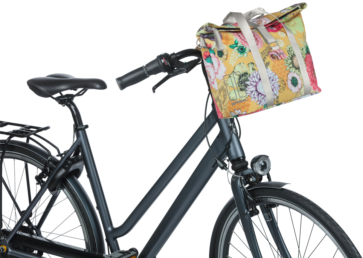 Basil Bloom Field MIK fietshandtas - Geel, compact en duurzaam - 8-11L