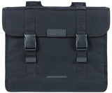 Basil Kavan Eco Classic dubbele fietstas - duurzaam organisch canvas - zwart - 68L