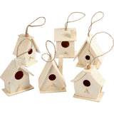 Creativ company vogelhuis, h: 7 cm, 6 stuk 1 doos