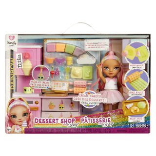 Mga entertainment rainbow high pop kleine dessertwinkel met kandy speelset