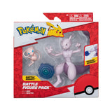Pokémon battle figuren 2 pack mew mewtu 12 cm