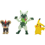 Pokémon battle figuren 3-pack litleo pikachu #5 en floragato