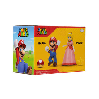 Super mario figuren mario peach 10 cm 2-pack
