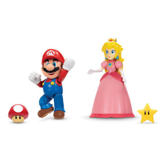 Super mario figuren mario peach 10 cm 2-pack