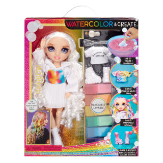 Mga entertainment rainbow high watercolor create-modepop - paarse ogen