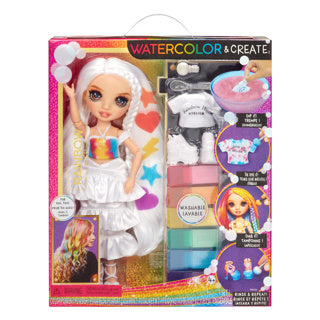 Mga entertainment rainbow high watercolor create-modepop - bruine ogen