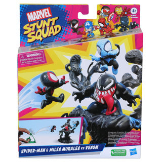 Hasbro marvel stunt squad speelset venom vs miles morales middel assorti