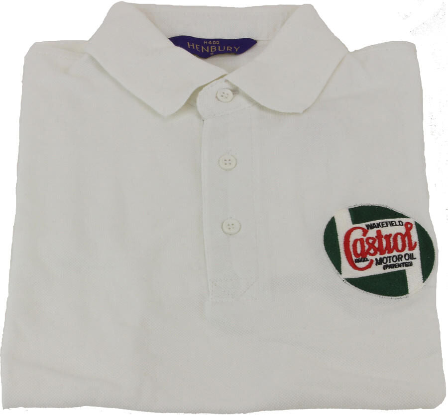 Castrol klassiek poloshirt poloshirt classic white gr. l 50